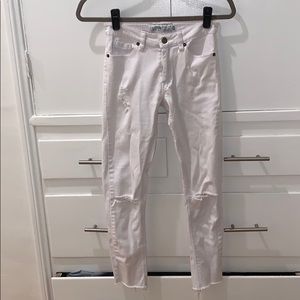 Madison square white skinny jeans xs